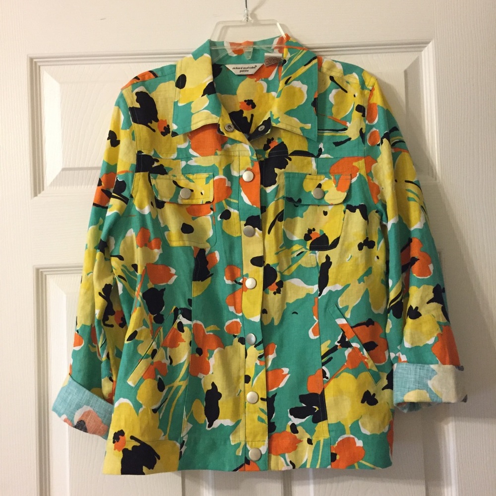 Floral Linen Top